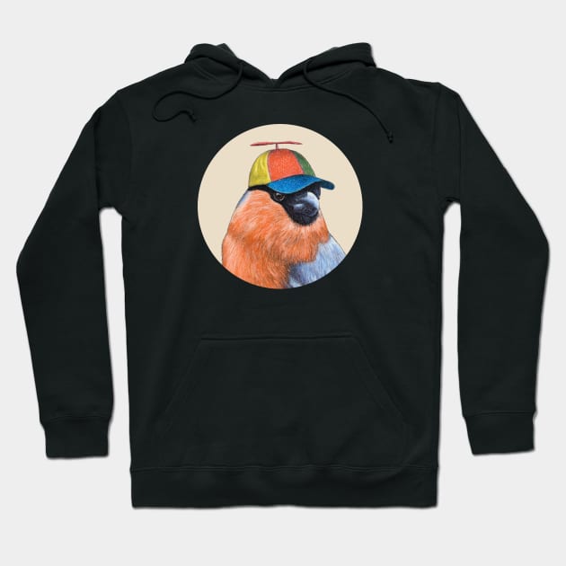 Eurasian bullfinch Hoodie by Mikhail Vedernikov